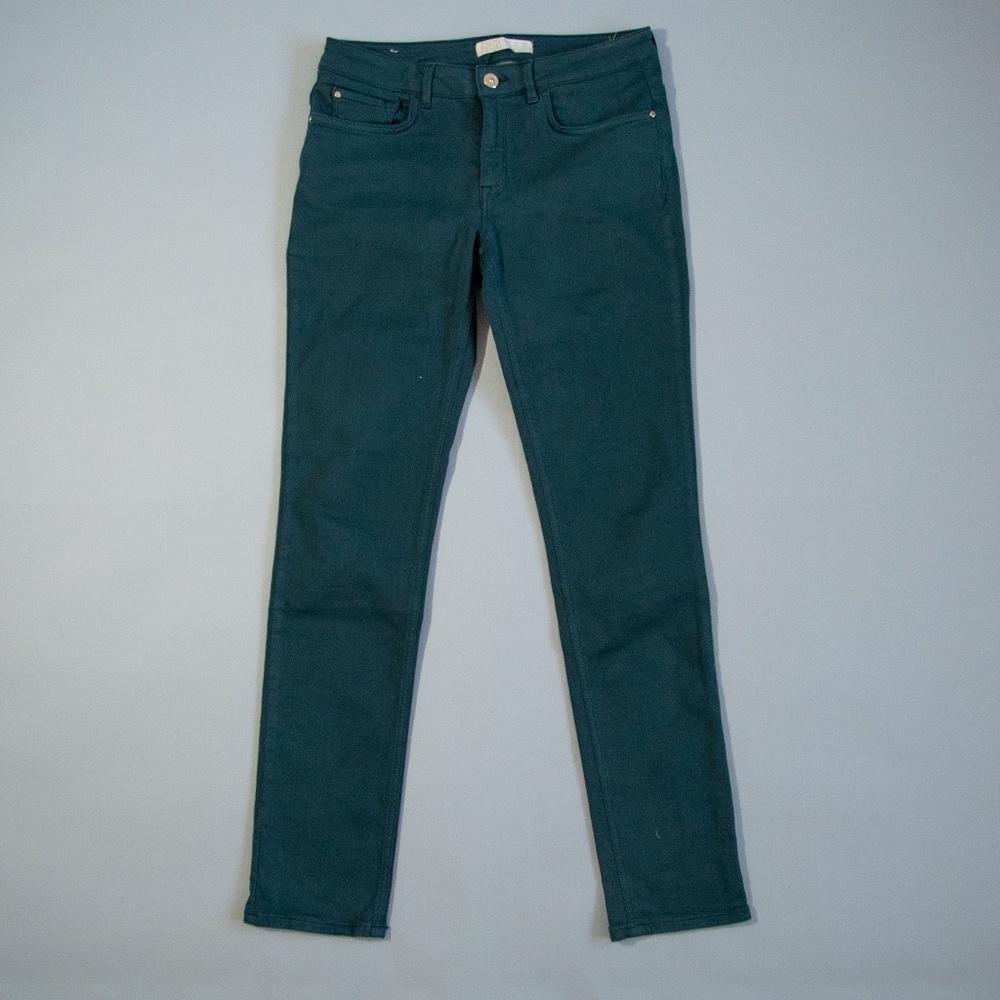 ZARA DARK GREEN JEANS